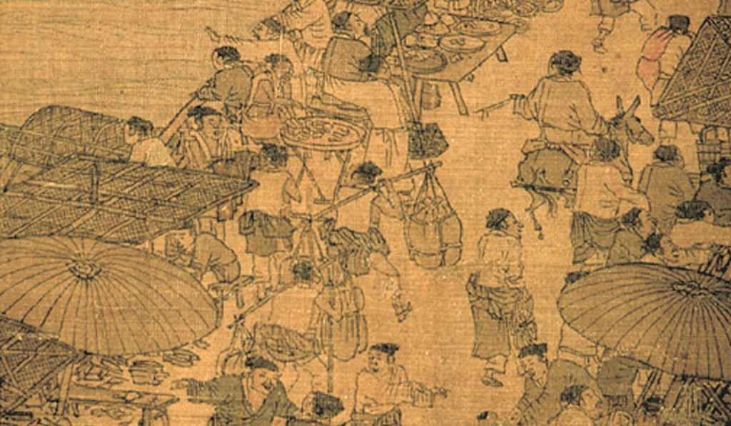 Detail from Along the River during the Qingming Festival, by Song-dynasty artist Zhang Zeduan (1085-1145). Picture: Alamy