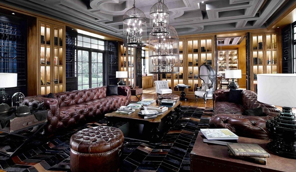 Books left lying on side tables add a ‘lived-in’ feel to the lounge at the boutique hotel, The Sanchaya on Bintan Island, Indonesia.