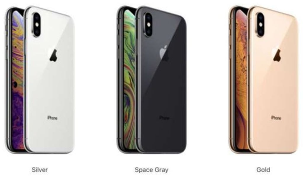 The line-up for the iPhone XS. The line-up for the iPhone XS.