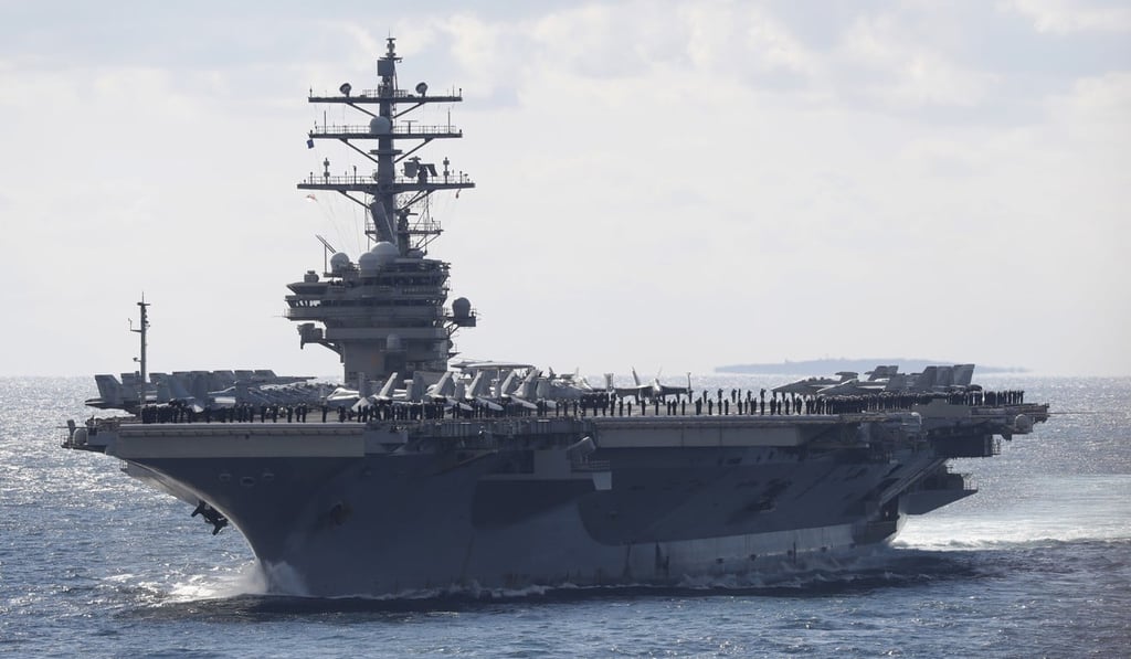 The USS Ronald Reagan has been involved in a training exercise in the western Pacific. Photo: EPA