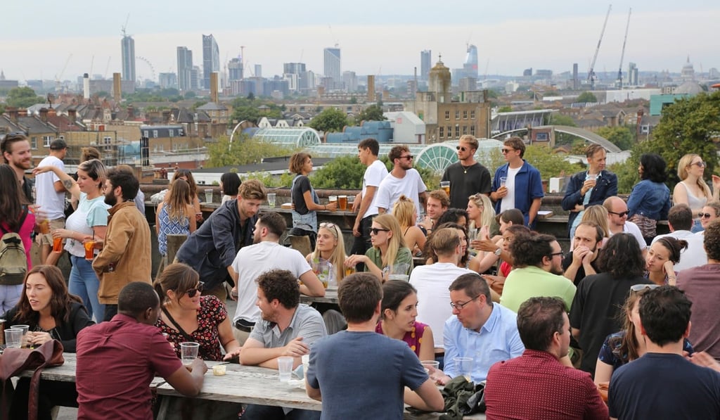 Frank’s Café sits on the upper level of a former multistorey car park. Picture: Alamy Frank’s Café sits on the upper level of a former multistorey car park. Picture: Alamy
