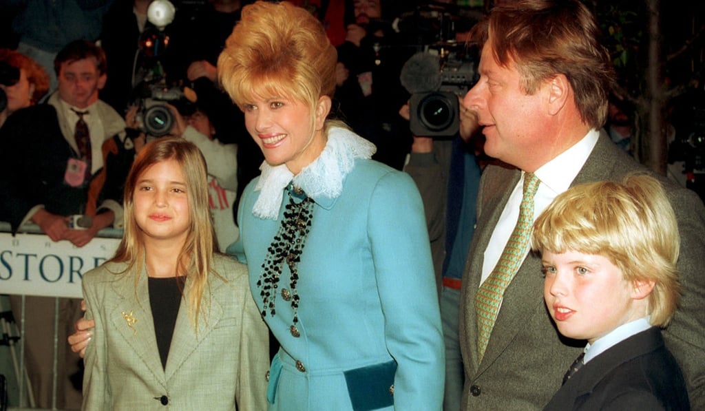 Ivanka Trump (left) and her brother, Eric (far right), with their mother, Ivana, former wife of Donald Trump, and her mother’s friend Ricardo Mazuchelli in October 1993. Photo: AP
