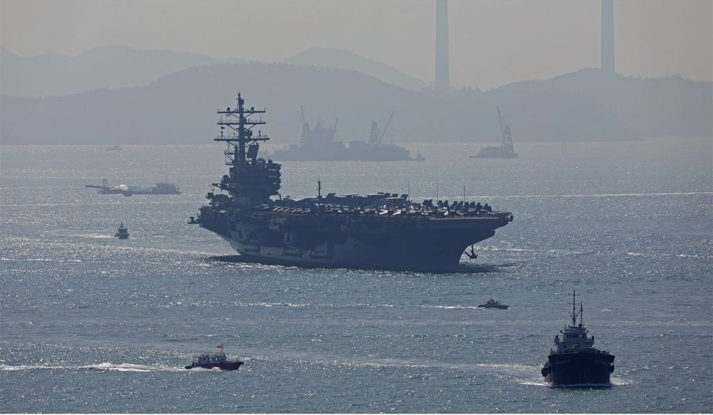 The USS Ronald Reagan is visiting Hong Kong ahead of a meeting between President Xi Jinping and President Donald Trump at the end of the month. Photo: Roy Issa