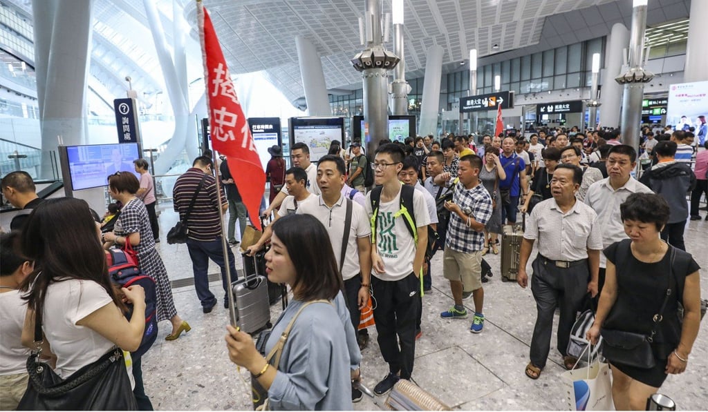 Average daily patronage for the much-hyped rail line was 50,000, about 38 per cent below the rail giant’s estimate of 80,100. Photo: Felix Wong