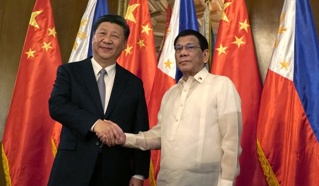 President Xi Jinping, shown with Rodrigo Duterte, said China will continue to do its “modest best to help and support the Philippines”. Photo: EPA