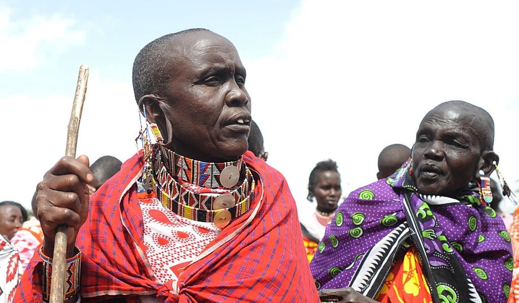 Kenyan Maasai women arrive for a meeting dedicated to the practice of female genital mutilation (FGM) in which several participants voiced opposition to a ban. Picture: AFP