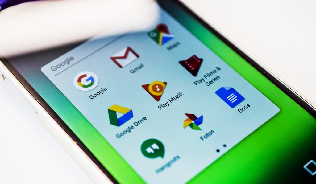 File photo of Google apps on an Android smartphone. Photo: Shutterstock