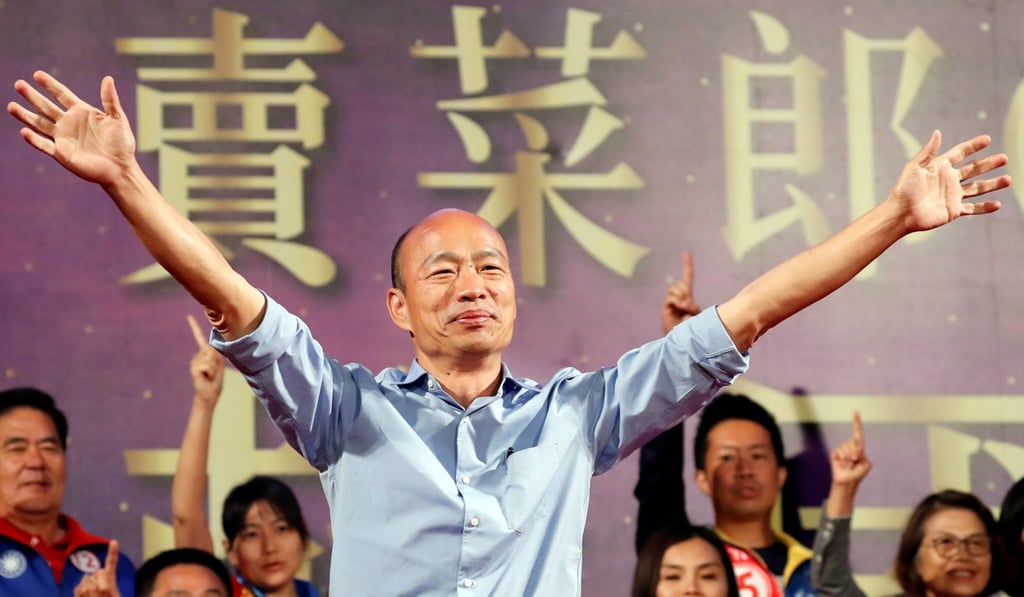 KMT candidate Han Kuo-yu, a self-proclaimed “vegetable vendor”, captured the DPP stronghold of Kaohsiung in the mayoral race on November 24. Photo: Reuters