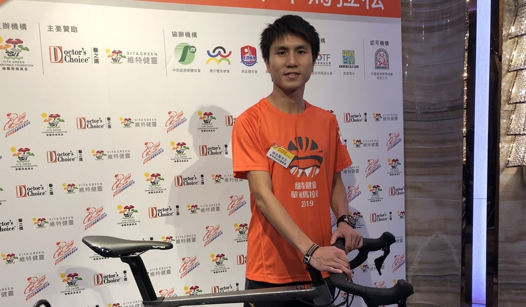 Marathon runner Tsui Chi-kin cycled from Yunnan to Tibet in 2014. Photo: Chan Kin-wa Marathon runner Tsui Chi-kin cycled from Yunnan to Tibet in 2014. Photo: Chan Kin-wa