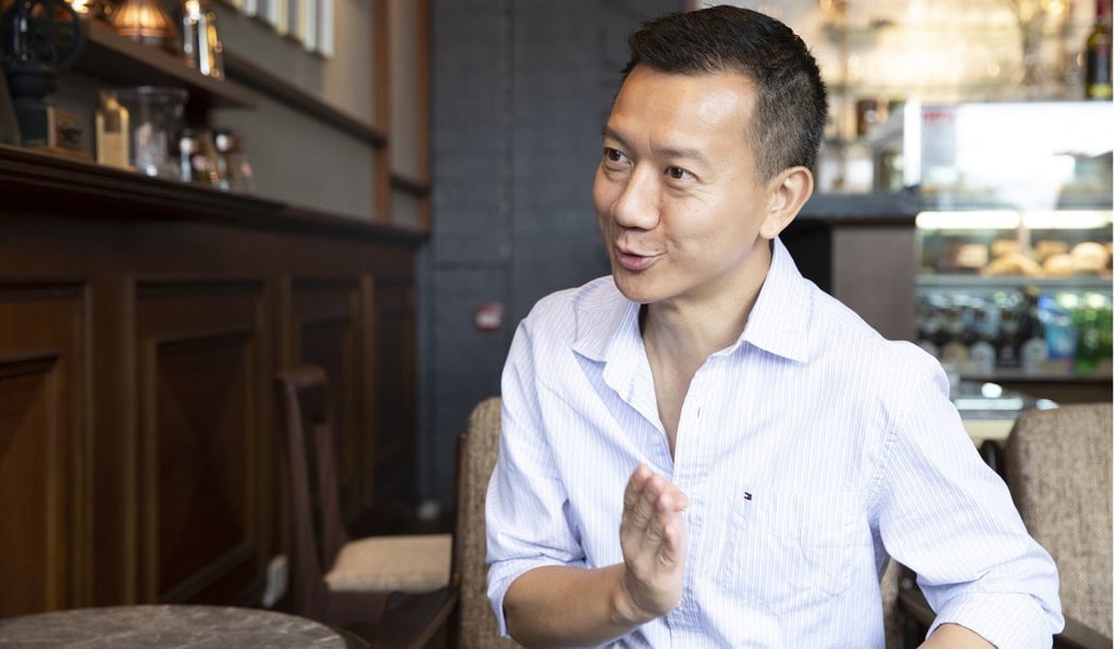 Francis Ngai Wah-sing on the promenade in Kwun Tong, the district where he grew up.