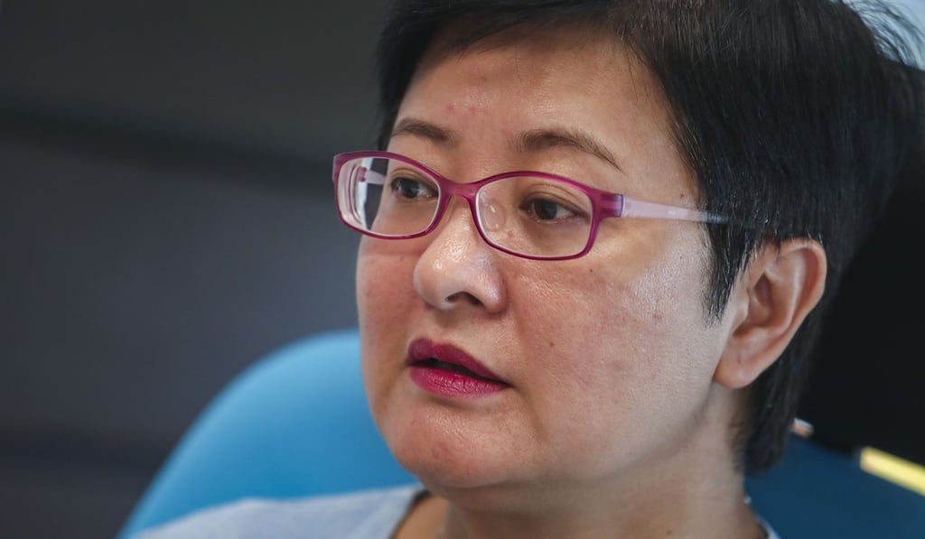 Democratic Party legislator Helena Wong Pik-wan asked if the government would stop party members from holding political activities on campuses. Photo: Jonathan Wong