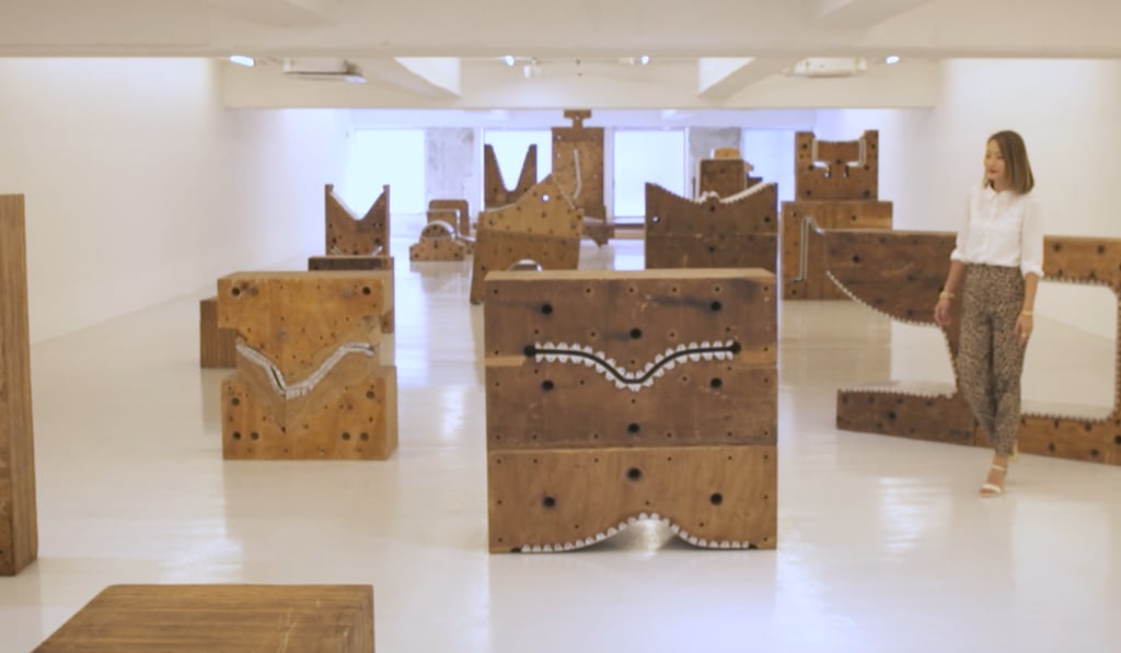 Beijing artist Zhao Zhao’s woodblocks on display recently at Osage Gallery in Kwun Tong. Beijing artist Zhao Zhao’s woodblocks on display recently at Osage Gallery in Kwun Tong.