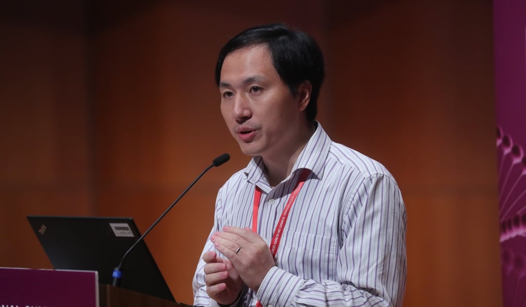 Chinese scientist He Jiankui defended his research on Wednesday and revealed there was another potential pregnancy of a gene-edited embryo. Photo: Sam Tsang