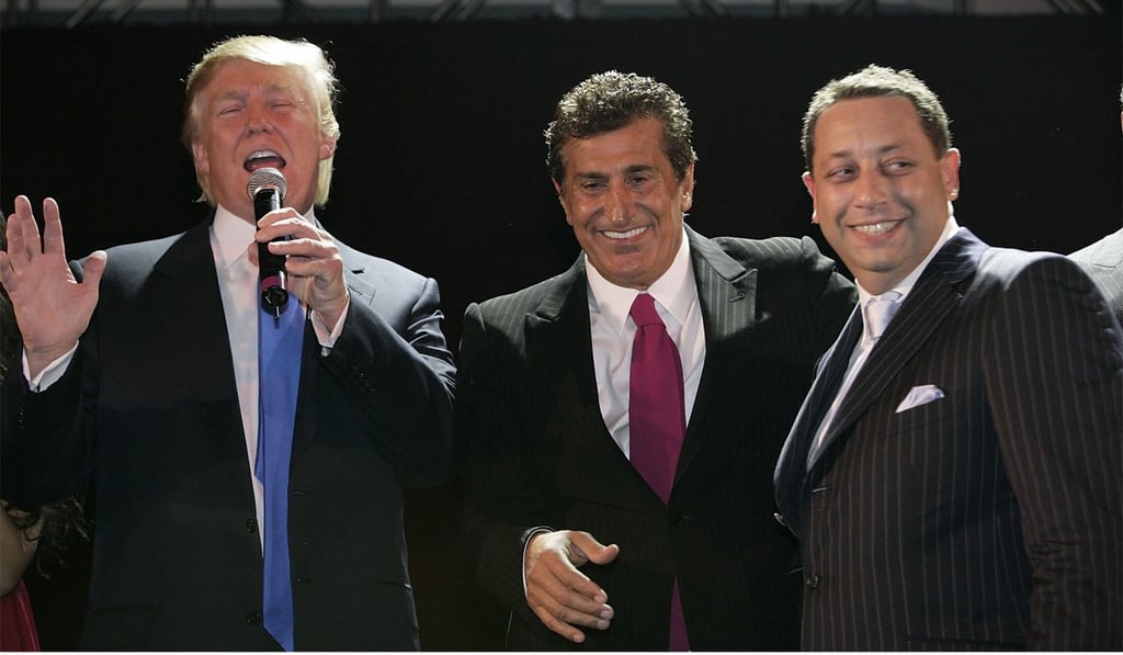 Donald Trump, Tevfik Arif and Felix Sater at the Trump Soho launch party on September 19, 2007 in New York. Photo: Mark Von Holden/WireImage