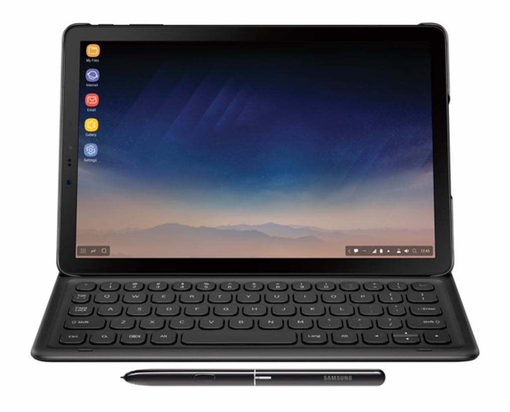 The Samsung Galaxy Tab S4 comes with a stylus the size of a real pen. Photo: Samsung The Samsung Galaxy Tab S4 comes with a stylus the size of a real pen. Photo: Samsung
