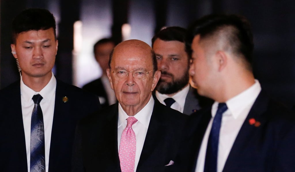 Ross leaves a hotel ahead of trade talks with Chinese officials in Beijing, China, earlier this year. Photo: Reuters