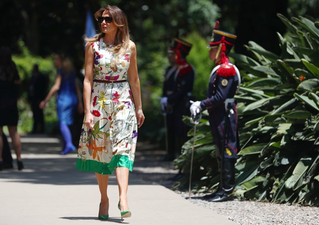 Melania gucci dress clearance