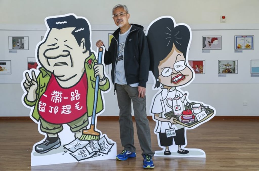 Wong’s more recent works have often focused on President Xi Jinping. Photo: Edward Wong