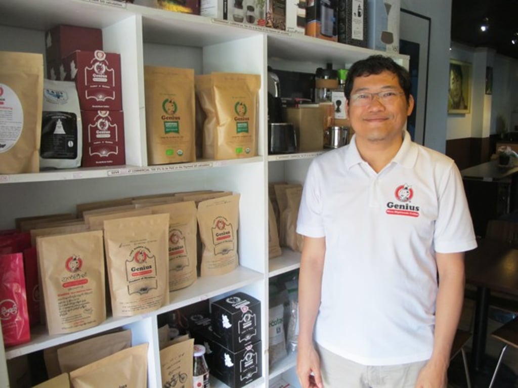 Coffee entrepreneur Ngwe Tun.