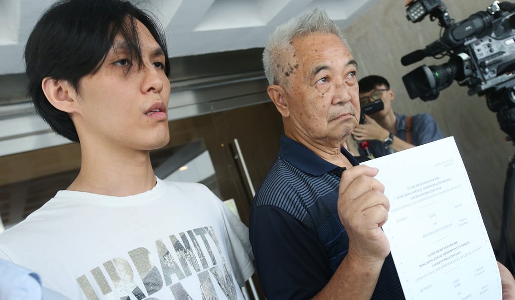 Hendrick Lui (left) and Kwok Cheuk-kin are challenging the legality of the government’s small-house policy. Photo: David Wong