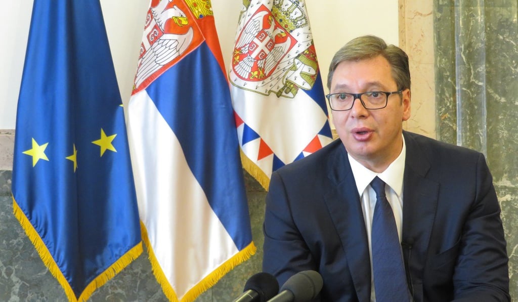 Serbian President Aleksandar Vucic in Belgrade, Serbia on August 6, 2018. Photo: Xinhua/TNS