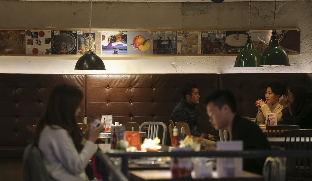 Interior of the restaurant area at the HMV Flagship store, Pearl City, 24-36 Paterson Street, Causeway Bay. Photo: Dickson Lee
