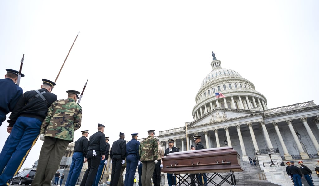 A rehearsal at the US Capital for this week’s events. Photo: EPA A rehearsal at the US Capital for this week’s events. Photo: EPA