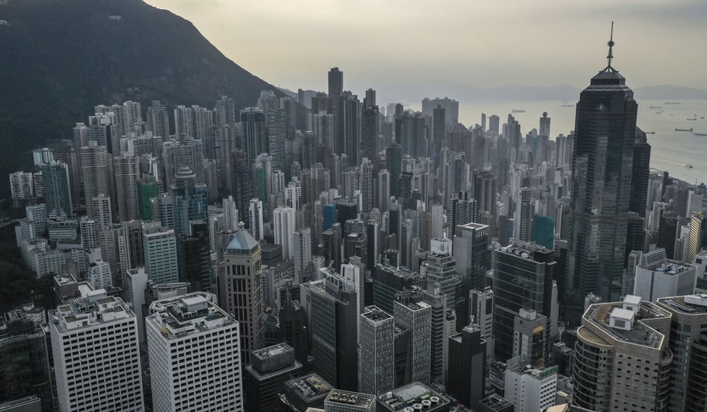 An aerial view of Hong Kong’s Central district, which remained the world’s most expensive place for grade office space. Photo: Winson Wong