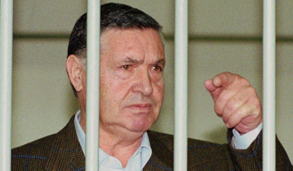 An April, 1993 photo of former mafia ‘boss of bosses’ Salvatore ‘Toto’ Riina during a trial in Rome. Photo: AP