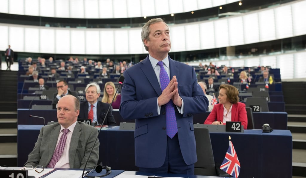 Nigel Farage has represented UKIP on the European Parliament – a job he will lose when Britain withdraws from the European Union. Photo: Bloomberg