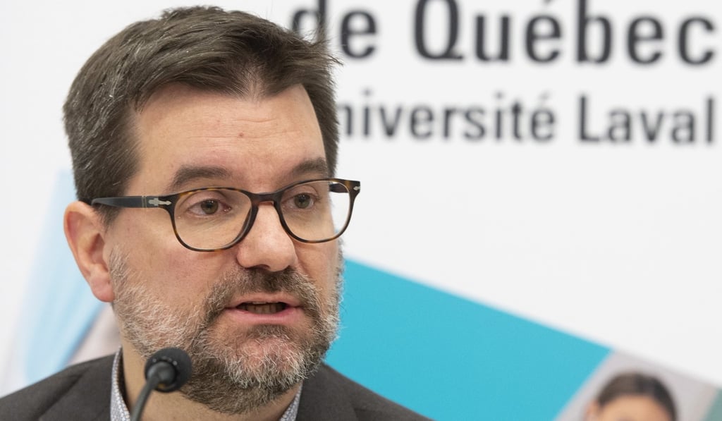 Intensive care specialist Dr Alexis Turgeon speaks to reporters about boxer Adonis Stevenson at a hospital in Quebec. Photo: AP Intensive care specialist Dr Alexis Turgeon speaks to reporters about boxer Adonis Stevenson at a hospital in Quebec. Photo: AP