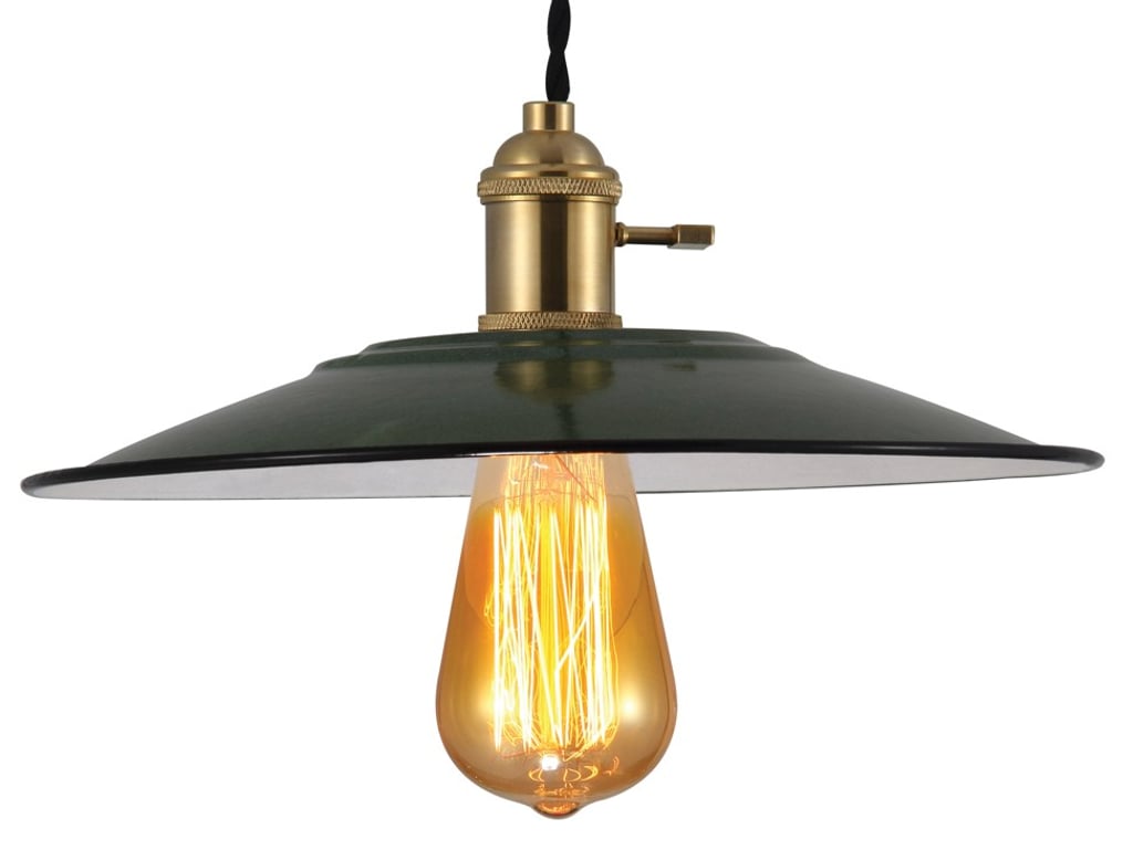 An enamel-plate lamp from Organic Modernism An enamel-plate lamp from Organic Modernism