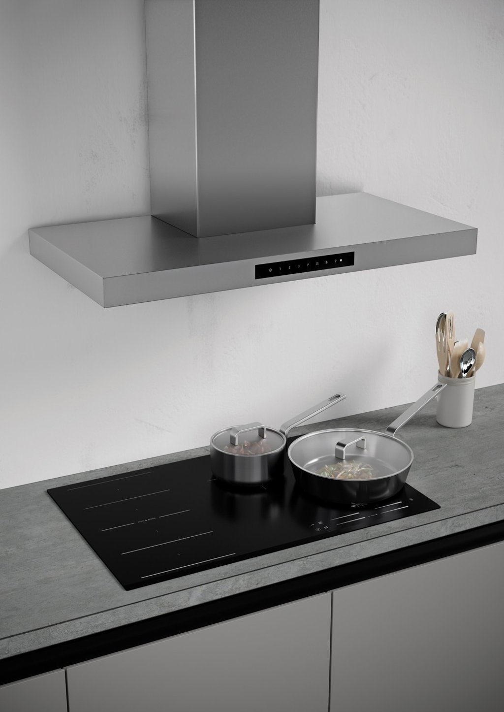Smeg’s latest induction hob is paired with a hood, and uses infrared technology so that they work seamlessly together. Smeg’s latest induction hob is paired with a hood, and uses infrared technology so that they work seamlessly together.