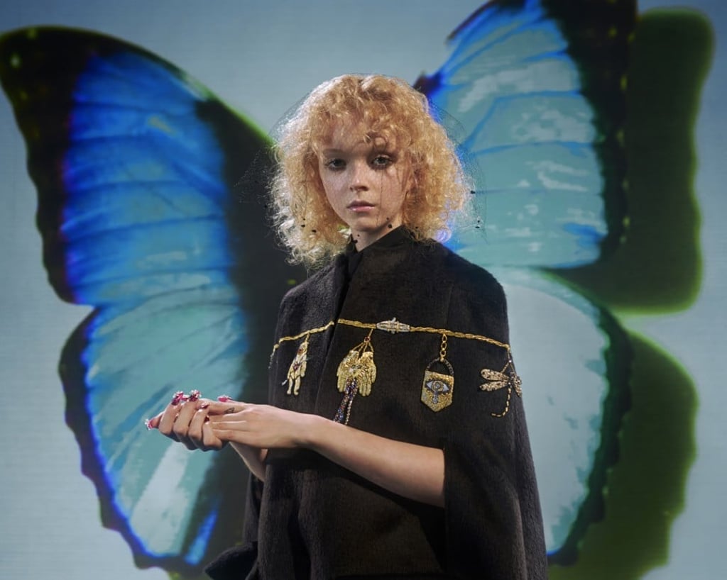 A look from Schiaparelli’s spring/summer 2019 collection, Bertrand Guyon’s first ready-to-wear designs for the couture house