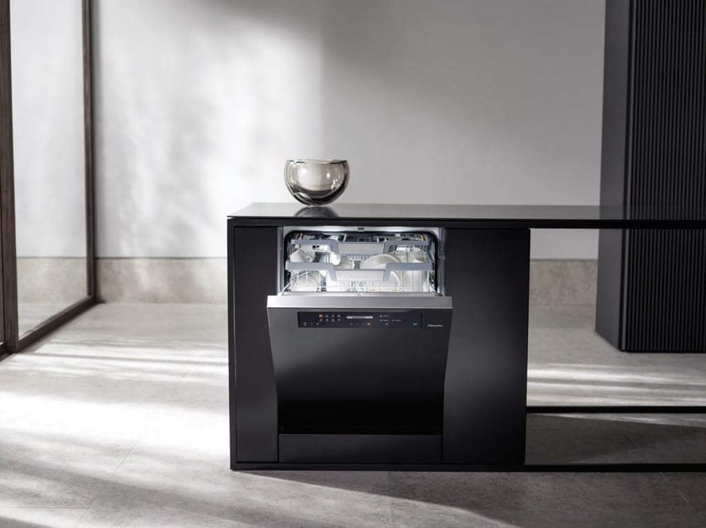 The G 7000 dishwasher from Miele dispenses detergent automatically and can be programmed anywhere with a mobile device. The G 7000 dishwasher from Miele dispenses detergent automatically and can be programmed anywhere with a mobile device.