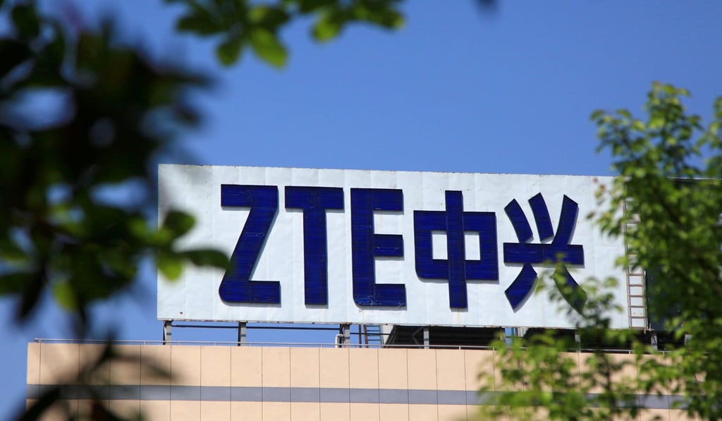 Logo of China's ZTE Corp is seen on a building in Nanjing, Jiangsu province, China. Japan is expected to announce a ban of tech giants Huawei and ZTE from government contracts on Monday. Photo: Reuters