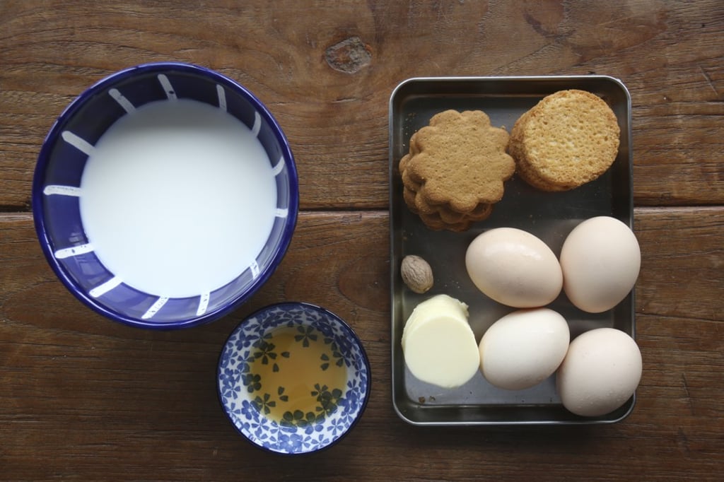 The ingredients for the tart.