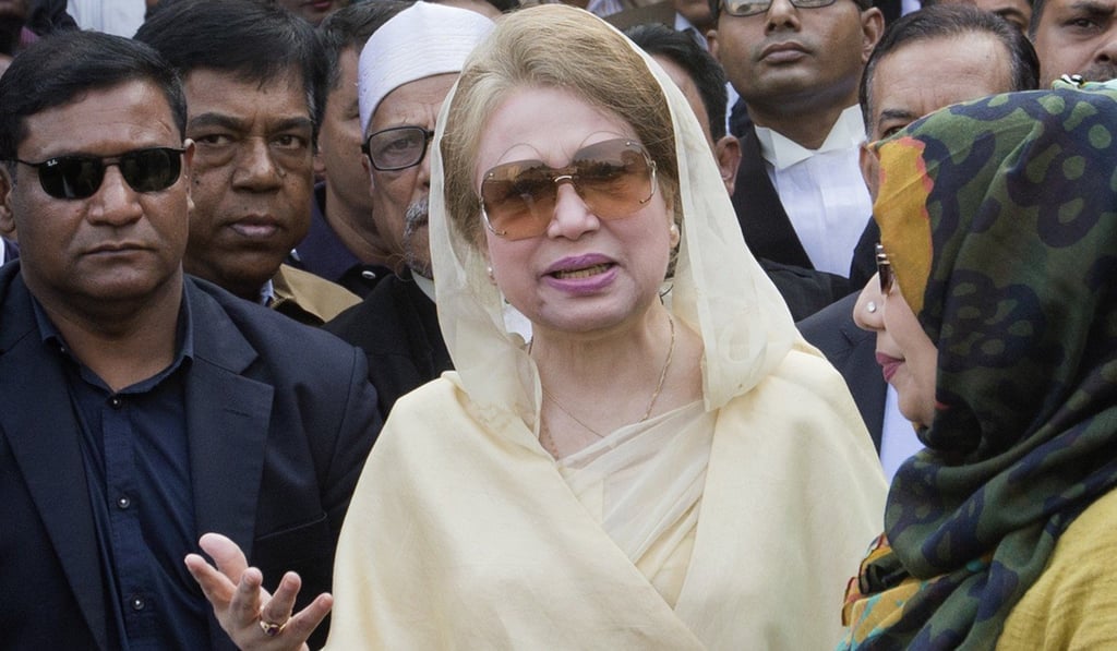 File photo of Bangladesh’s former prime minister and opposition leader Khaleda Zia. Photo: AP File photo of Bangladesh’s former prime minister and opposition leader Khaleda Zia. Photo: AP