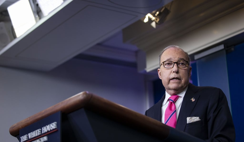 Larry Kudlow, director of the US National Economic Council, did not go as far as Trump regarding auto tariffs. He would only say that he hoped China would remove its tariffs on US autos. Photo: Bloomberg