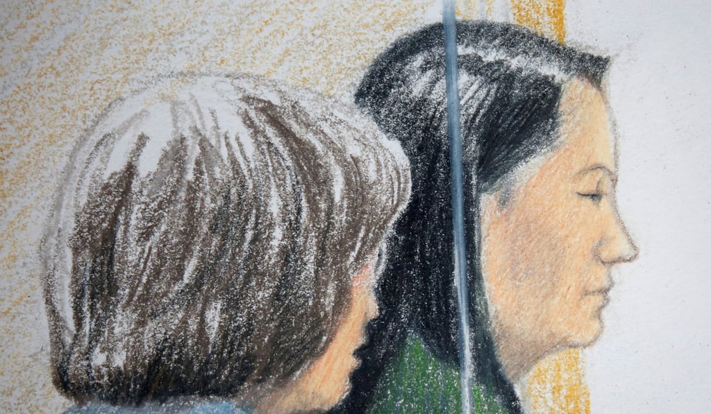 A court sketch of Meng during her court appearance in Vancouver, Canada, last week. Photo: Reuters