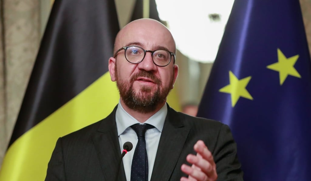 Belgian Prime Minister Charles Michel speaks at a press conference to announce that he will go to Marrakesh. Photo: EPA-EFE Belgian Prime Minister Charles Michel speaks at a press conference to announce that he will go to Marrakesh. Photo: EPA-EFE