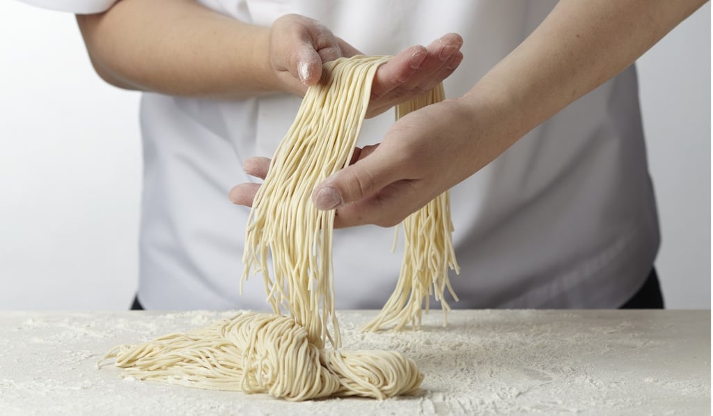 Dumplings being made at Din Tai Fung.