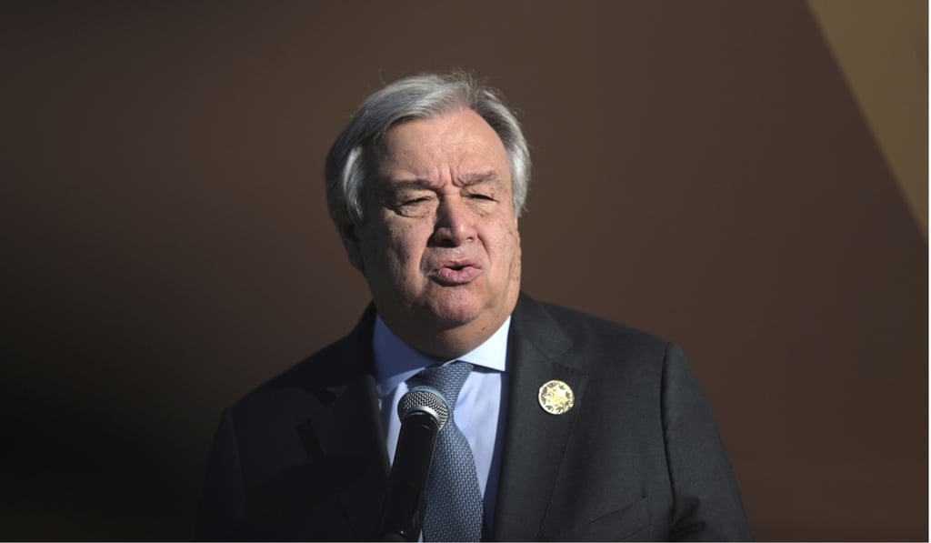 Guterres addresses delegates during the opening session. Photo: AP Guterres addresses delegates during the opening session. Photo: AP