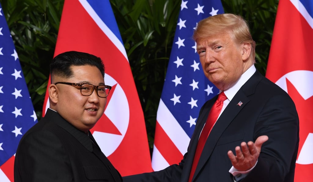 Kim with US President Donald Trump this year. Photo: AFP