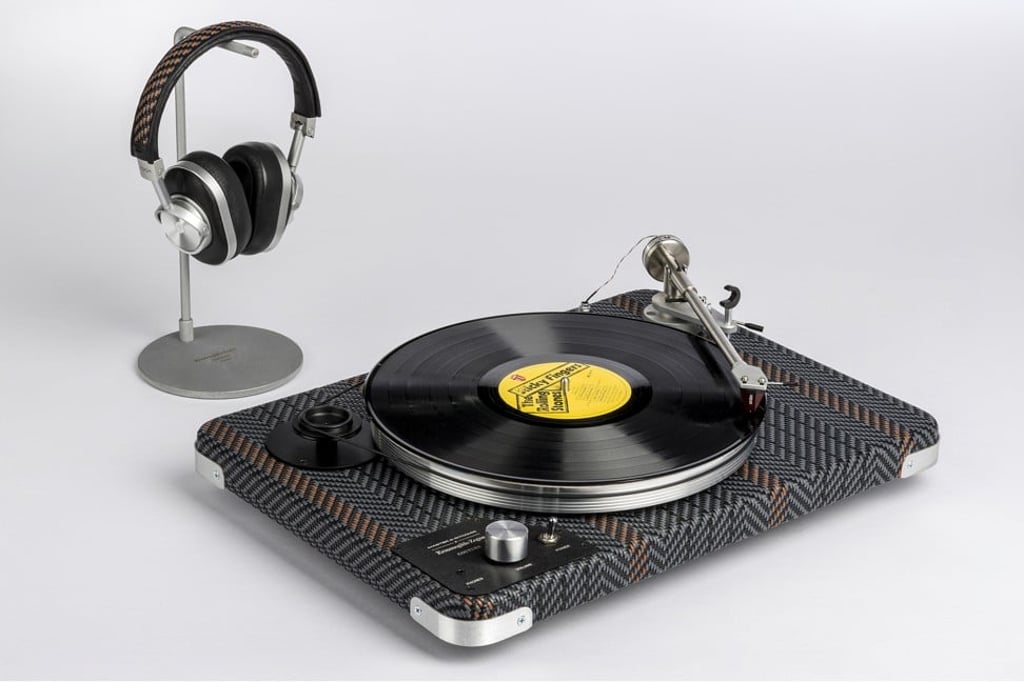 Zegna’s DJ turntable has been designed with audio designer Master & Dynamic.