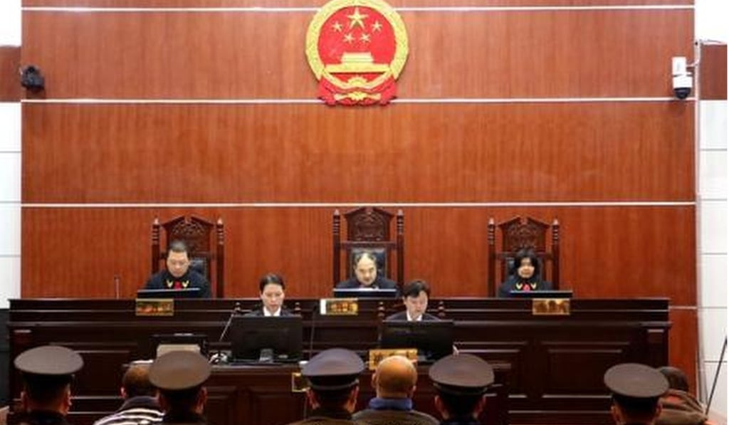 Zhang Tianming was also fined 100 million yuan by the Shuangpai People’s Court. Photo: CCTV