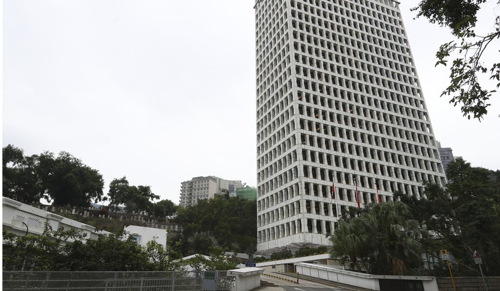 The four-floor car park at the AIA building will be spared from demolition and incorporated into the new structure. Photo: Edmond So