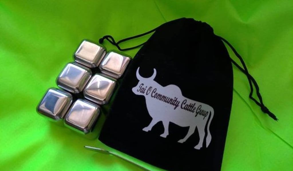 Drink stones are plastic-free, steel and can keep your favourite tipple cold.