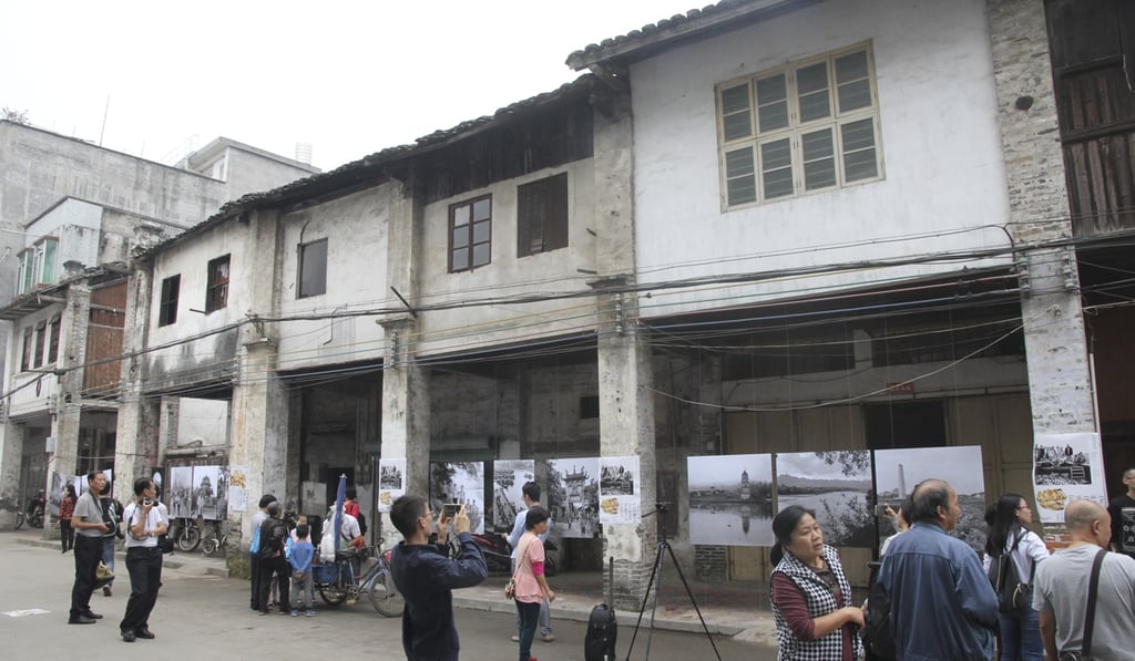 Outdoor exhibits at the Lianzhou International Photography Festival. Photo: Thomas Bird