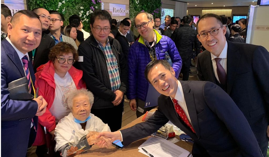 The 98-year-old woman who paid HK$15 million for a flat in Grand Central. Photo: Handout